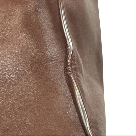 AllSaints Brown Leather Hobo Tote - Picture 8 of 15